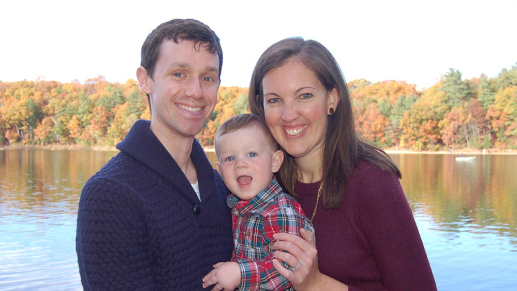 Kristen Robinson with her family