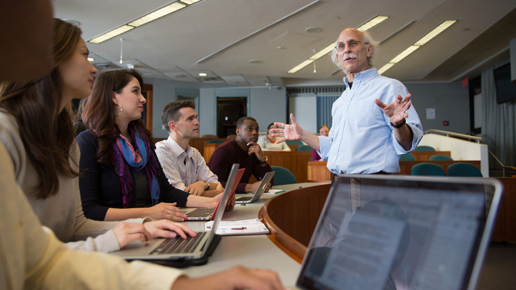 Photo of Joe Blatt in a classroom