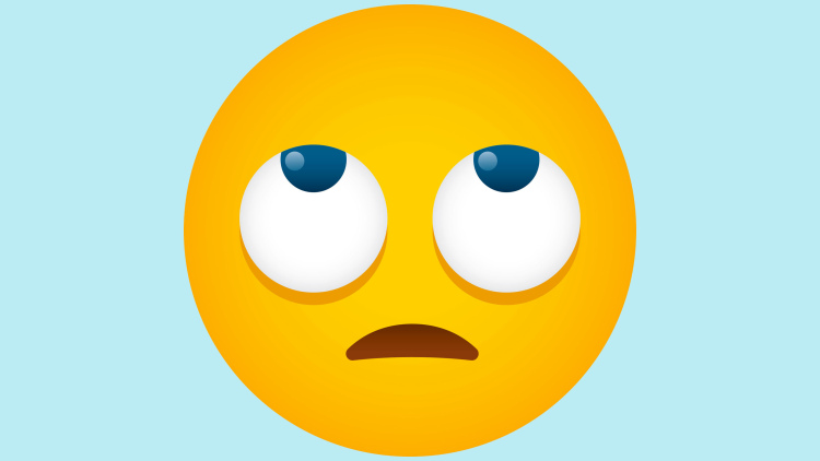 Eye roll emoji